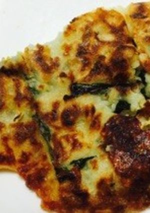 お好み焼き風チーズ入りチヂミ-レシピのメイン写真