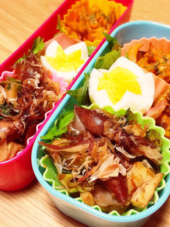 ホタルイカとたけのこのおかか炒め弁当-レシピのメイン写真