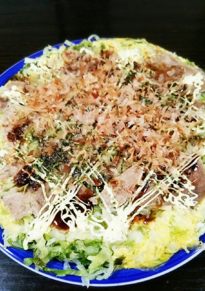 キャベツが美味しい！お好み焼き風卵とじ-レシピのメイン写真