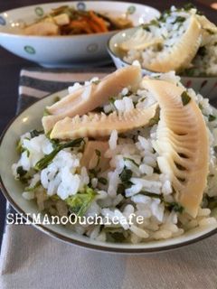 タケノコとセリの春の炊き込みご飯-レシピのメイン写真