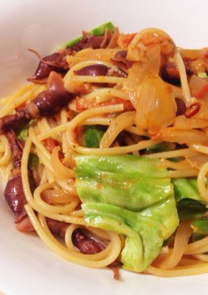 ホタルイカのトマトパスタ-レシピのメイン写真