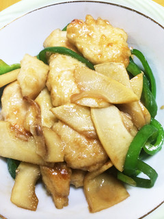 とりムネ肉とたけのこの炒めもの-レシピのメイン写真