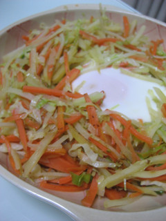 せんぎり野菜の巣籠り卵-レシピのメイン写真