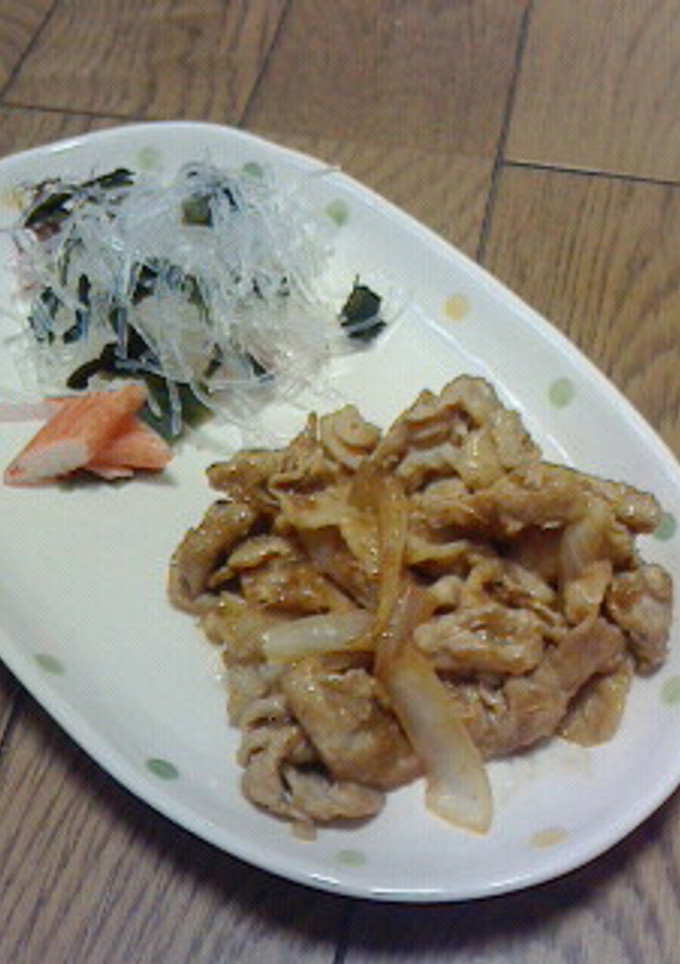 焼いて絡めるだけ！豚しょうが焼き-レシピのメイン写真