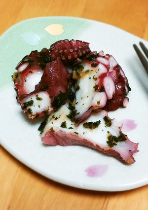 大葉&生姜香る☆タコの刺身-レシピのメイン写真