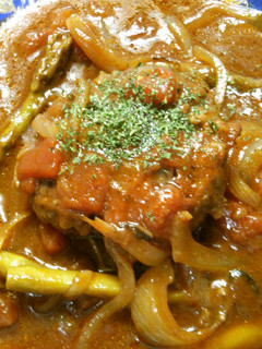 簡単! トマト煮込み ハンバーグ!-レシピのメイン写真