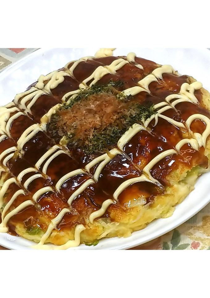 はんぺんと山芋のふんわりお好み焼き★動画-レシピのメイン写真