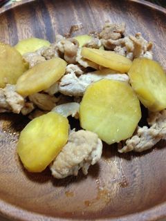 豚肉とさつまいもの甘辛炒め-レシピのメイン写真