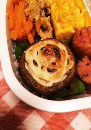 お弁当に！簡単マヨ焼きしいたけ☆-レシピのメイン写真