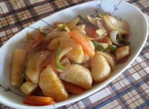 長芋大量消費！長芋のカキ醤油炒め-レシピのメイン写真