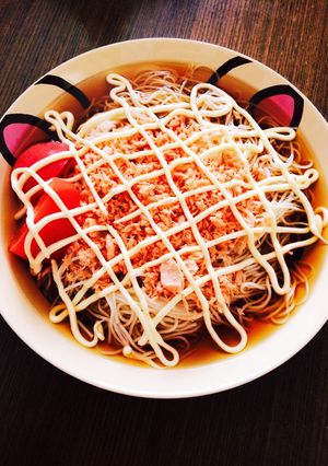 簡単!鮭フレークそうめん-レシピのメイン写真