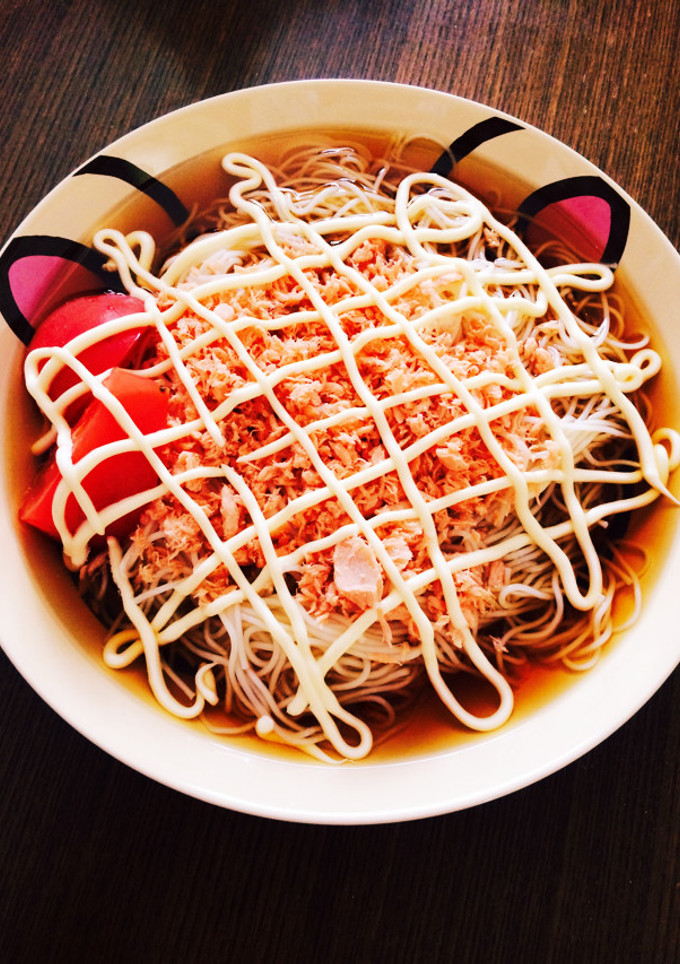簡単！鮭フレークそうめん-レシピのメイン写真