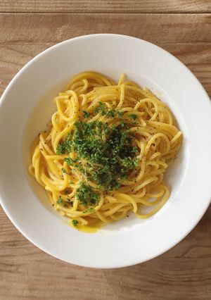 ピーナッツカボチャのポタージュパスタ-レシピのメイン写真