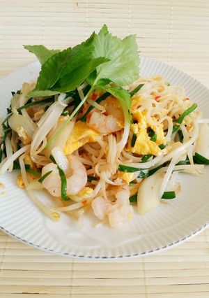 あるものでぽて流♪ツナとエビのパッタイ-レシピのメイン写真