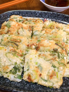 お豆腐で簡単♪ネギのチヂミ-レシピのメイン写真