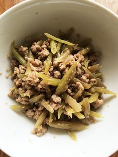 フキの肉味噌炒め-レシピのメイン写真