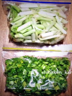 簡単カット野菜 長ねぎの冷凍食品保存-レシピのメイン写真