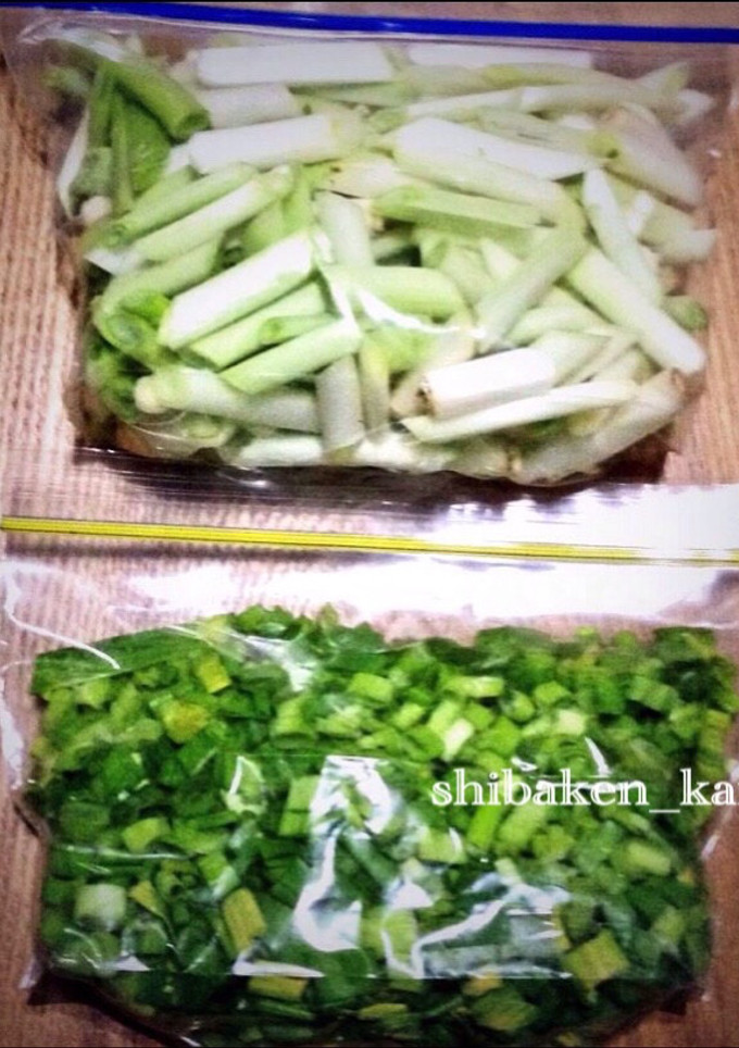 簡単カット野菜 長ねぎの冷凍食品保存-レシピのメイン写真