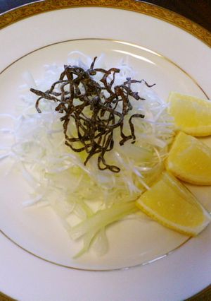 ねぎとセロリのレモンがけ-レシピのメイン写真
