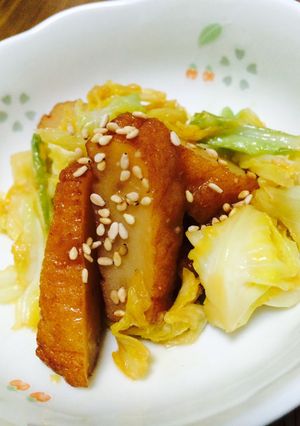 さつま揚げとキャベツのピリ辛炒め-レシピのメイン写真