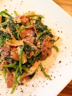 イタリアン風ベーコンとほうれん草のお浸し-レシピのメイン写真