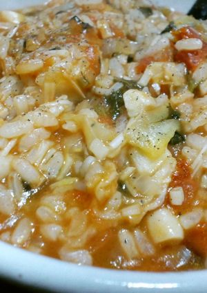 ベジランチ☆野菜だけの旨味トマトリゾット-レシピのメイン写真
