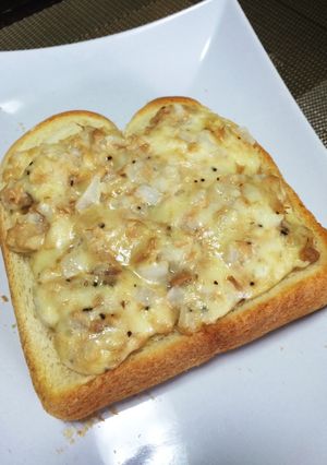 朝食に！ツナとオニオントースト-レシピのメイン写真