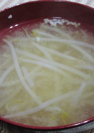 基本！もやしの味噌汁-レシピのメイン写真