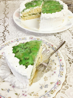 手作り★キウイゼリーのダブルケーキ★-レシピのメイン写真
