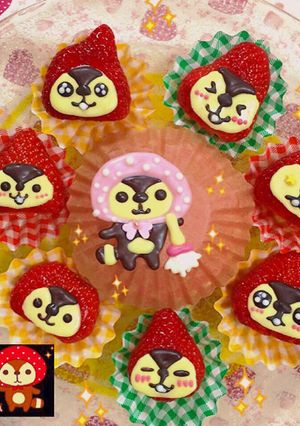 きれいずきん生活 苺デコチョコ-レシピのメイン写真