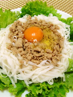 ★糖質オフ!美味しい*鶏そぼろ冷やし麺*-レシピのメイン写真