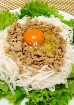 ★糖質オフ！美味しい＊鶏そぼろ冷やし麺＊-レシピのメイン写真