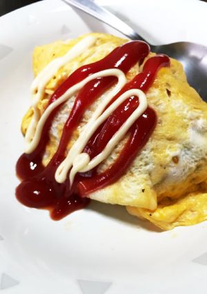 残ったカレーでオムライス-レシピのメイン写真