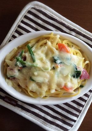 クリームパスタグラタン-レシピのメイン写真