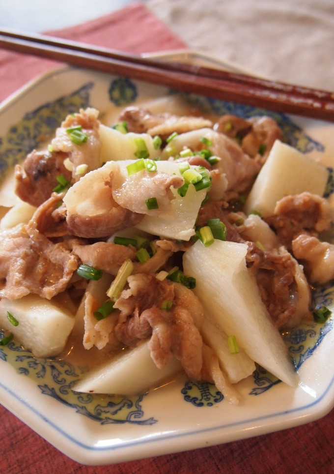 豚肉と長芋の梅肉蒸し-レシピのメイン写真