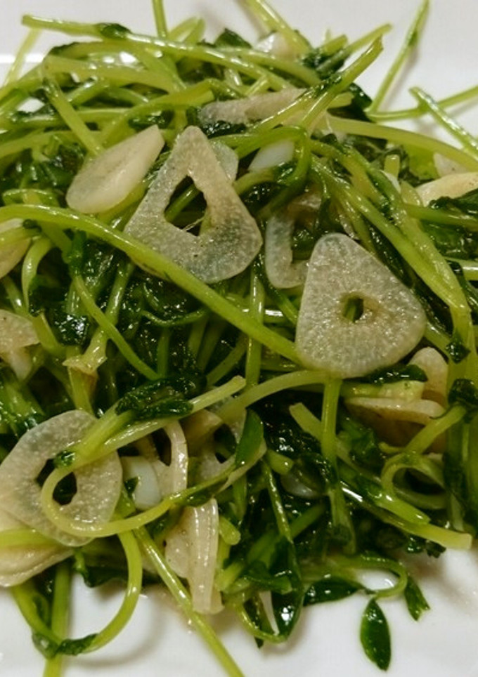 豆苗のニンニク炒め-レシピのメイン写真