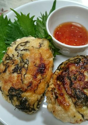 もずく入り豆腐ハンバーグのアジアン風-レシピのメイン写真