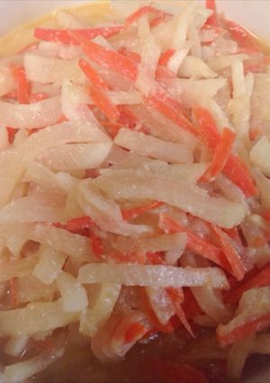 ご飯が進む☆大根と人参の酒粕炒め-レシピのメイン写真