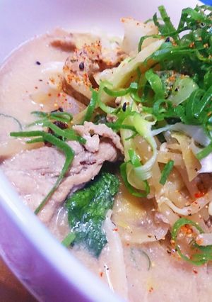 野菜ぎっしりやみつきごま豆乳ちゃんぽん♡-レシピのメイン写真