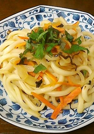 お吸い物の素で焼うどん-レシピのメイン写真
