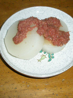おやじの料理ー大根煮の味噌コンビーフがけ-レシピのメイン写真