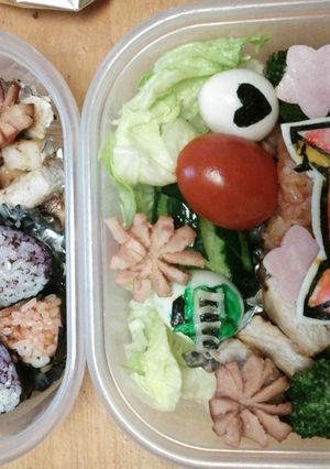 キャラ弁当 妖怪ウォッチジバニャン-レシピのメイン写真