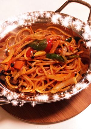 麺張り付き防止☆ミニトマトナポリタン-レシピのメイン写真