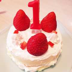 1歳 お誕生日ケーキ-レシピのメイン写真