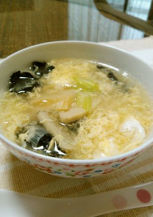 ♬たけのこときくらげの中華かき玉スープ♬-レシピのメイン写真