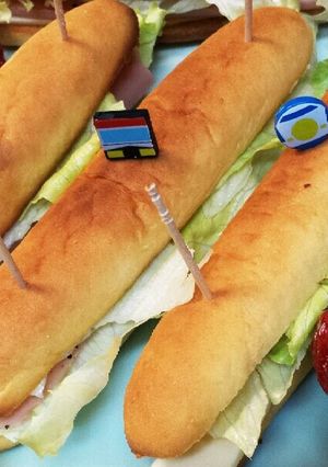 朝食に☆スナックパンでほの甘ながサンド-レシピのメイン写真