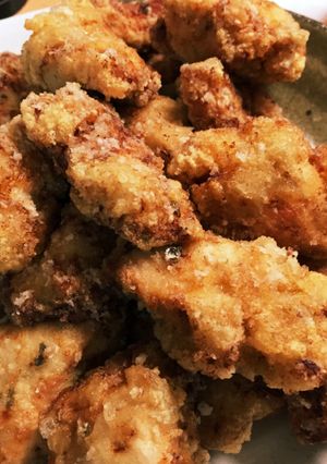 鶏胸肉のからあげ ニンニク&パクチー醤油-レシピのメイン写真