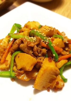 ごろごろ筍のピリ辛青椒肉絲-レシピのメイン写真