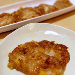 รูปของ 長芋とコーンで落とし焼き