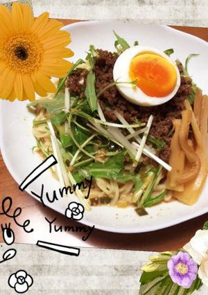 お店の味♬ 簡単 ごまだれ肉つけ麺 ！-レシピのメイン写真